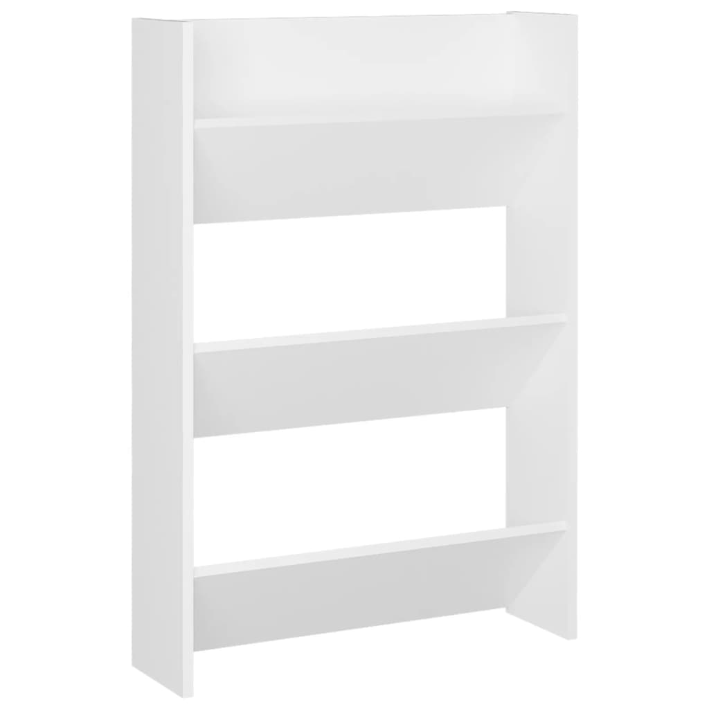 Armoire à chaussures murale Blanc 60x18x90 cm Aggloméré - XIOS