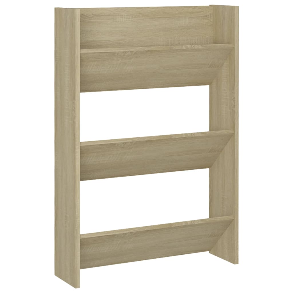 Armoire à chaussures murale Chêne Sonoma 60x18x90 cm Aggloméré - XIOS