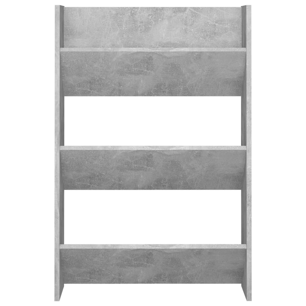 Armoire à chaussures murale Gris béton 60x18x90 cm Aggloméré - XIOS