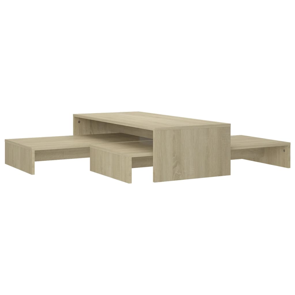 Set de tables basses gigognes chêne sonoma bois d'ingénierie - XIOS