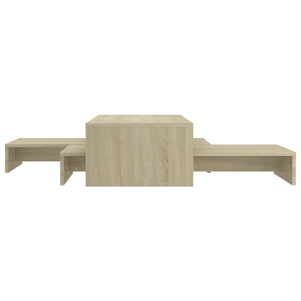 Set de tables basses gigognes chêne sonoma bois d'ingénierie - XIOS