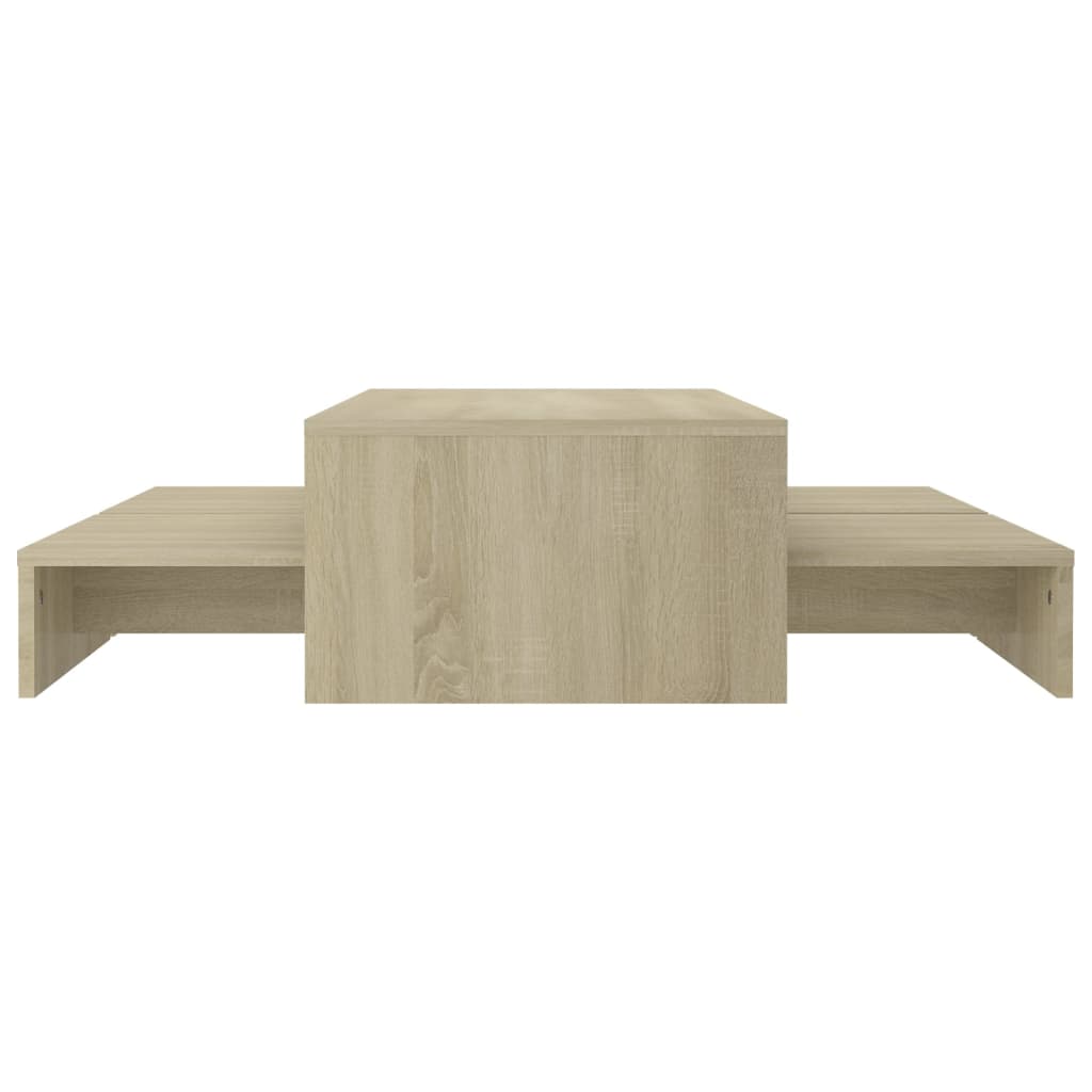 Set de tables basses gigognes chêne sonoma bois d'ingénierie - XIOS