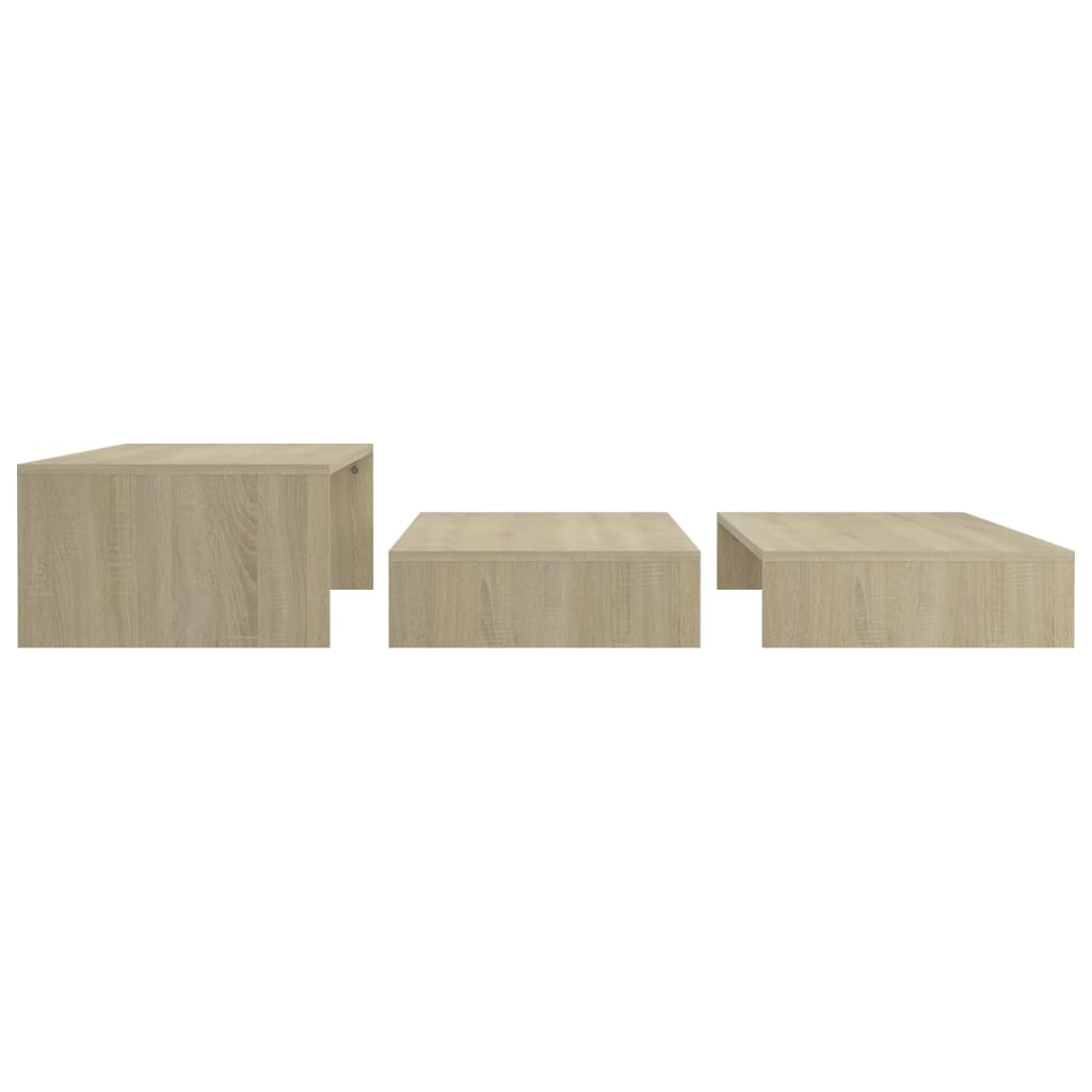 Set de tables basses gigognes chêne sonoma bois d'ingénierie - XIOS