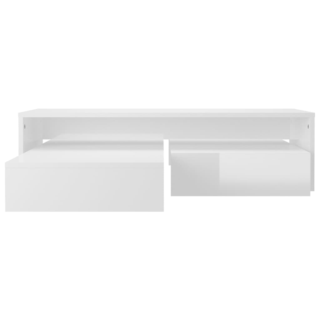 Ensemble de tables basses gigognes blanc brillant - XIOS