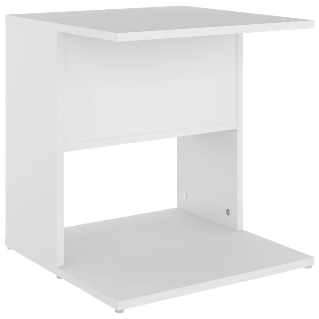 Table d'appoint blanc 45x45x48 cm bois d'ingénierie - XIOS