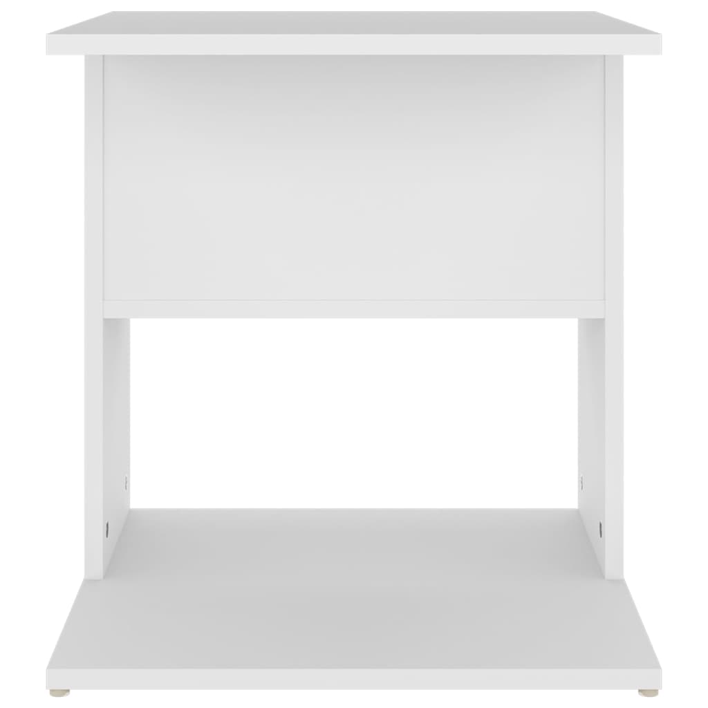Table d'appoint blanc 45x45x48 cm bois d'ingénierie - XIOS
