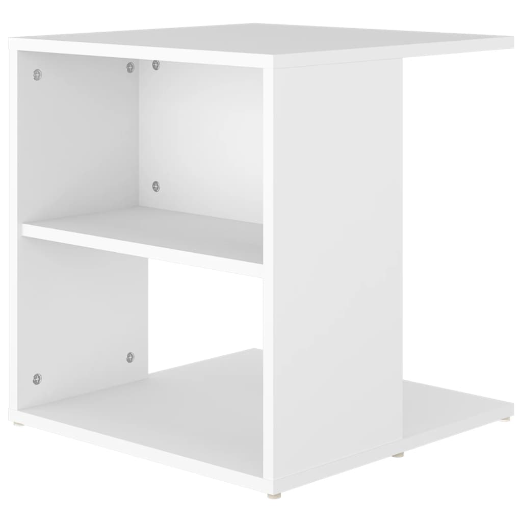Table d'appoint blanc 45x45x48 cm bois d'ingénierie - XIOS