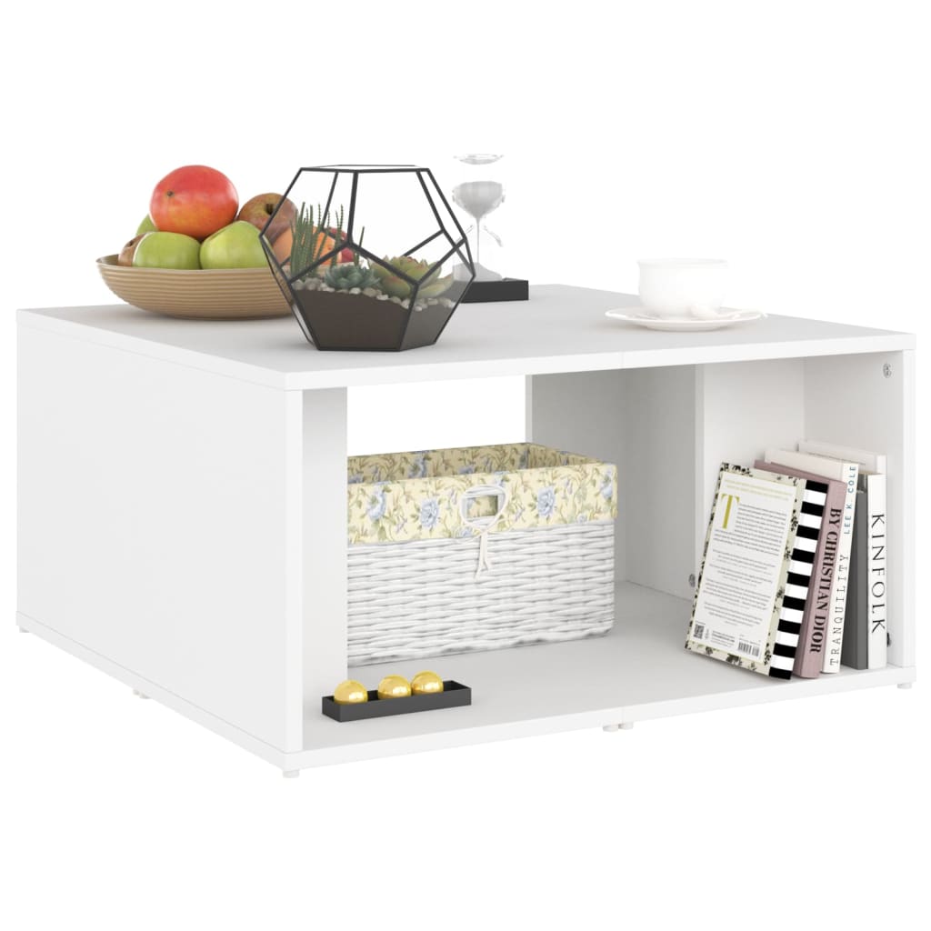 Tables basses 4 pcs blanc 33x33x33 cm bois d'ingénierie - XIOS