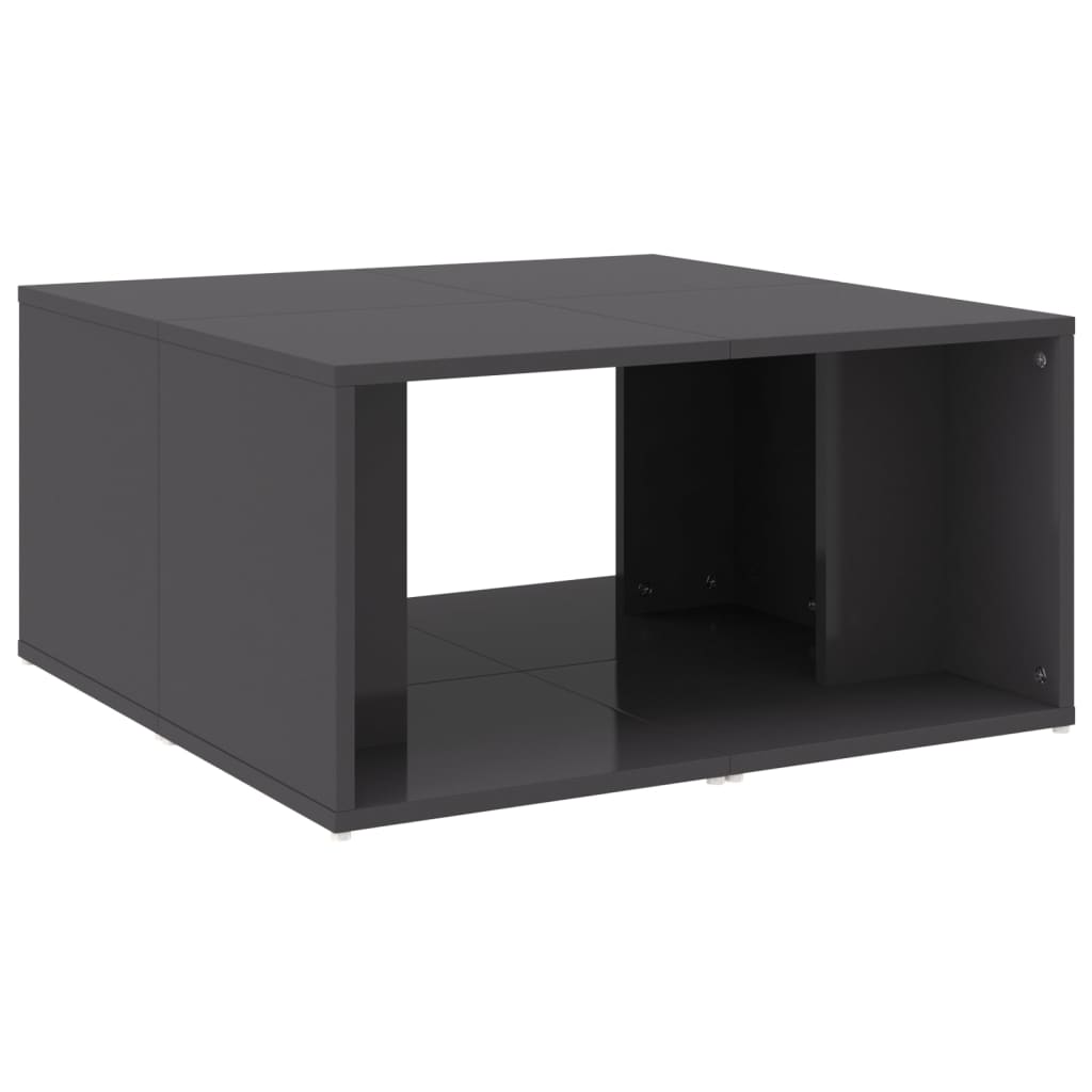 Tables basses 4 pcs gris brillant 33x33x33 cm bois d'ingénierie - XIOS