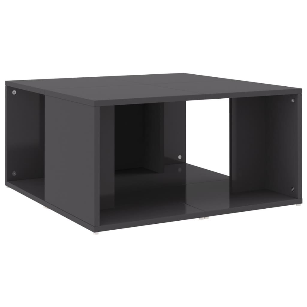 Tables basses 4 pcs gris brillant 33x33x33 cm bois d'ingénierie - XIOS