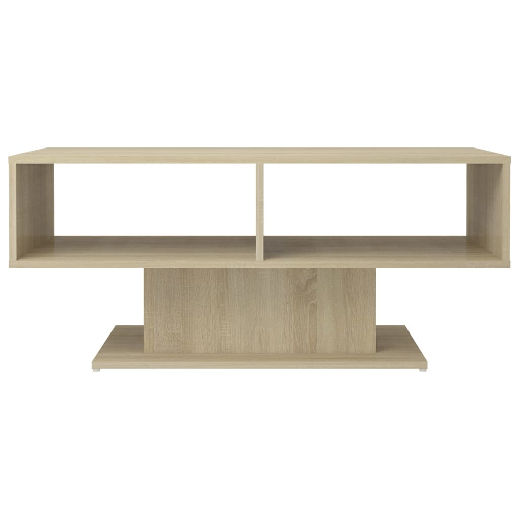Table basse chêne sonoma 103,5x50x44,5 cm bois d'ingénierie - XIOS