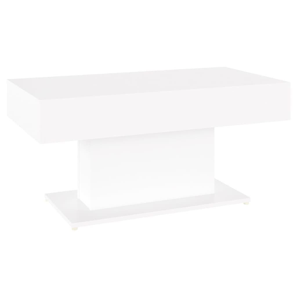 Table basse blanc 96x50x45 cm bois d'ingénierie - XIOS