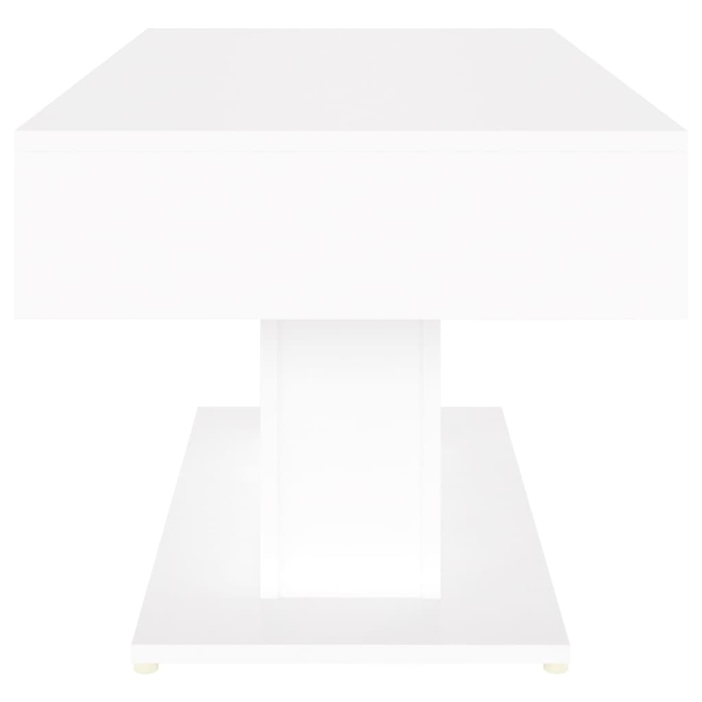 Table basse blanc 96x50x45 cm bois d'ingénierie - XIOS