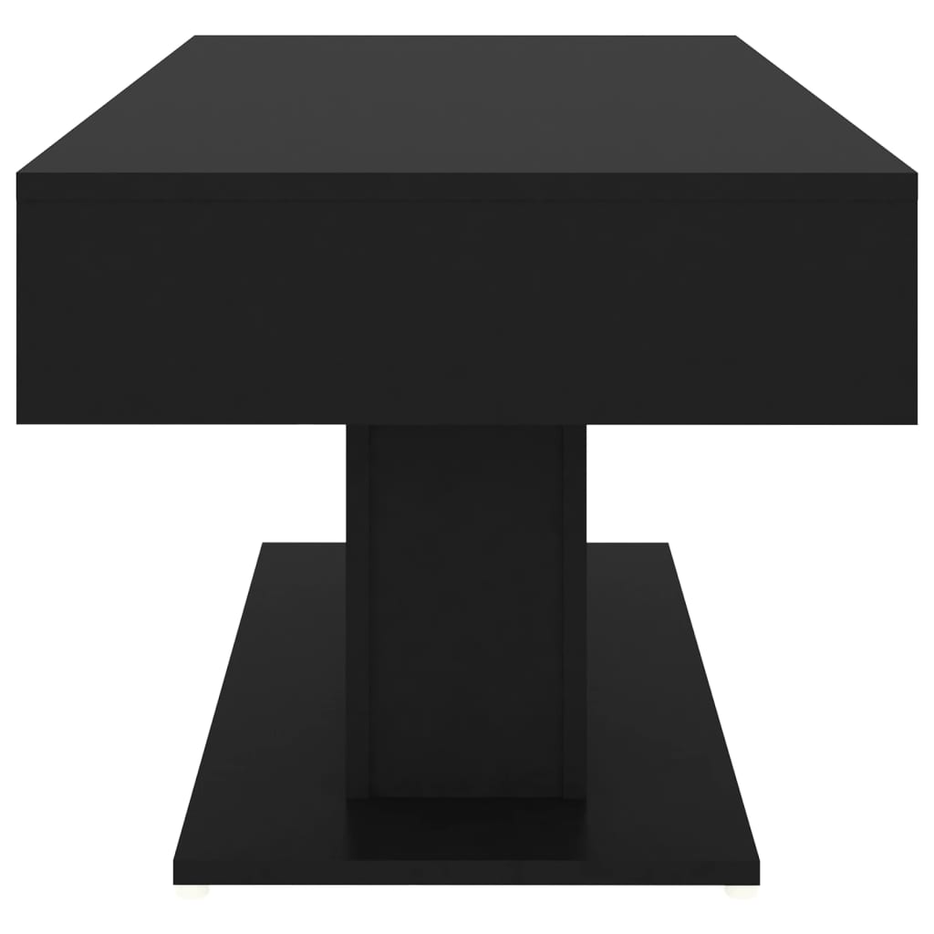 Table basse noir 96x50x45 cm bois d'ingénierie - XIOS