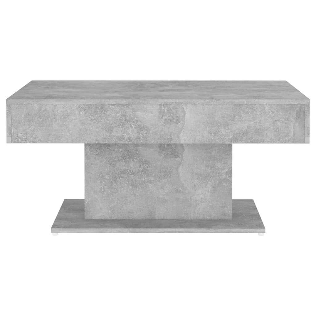 Table basse gris béton 96x50x45 cm bois d'ingénierie - XIOS