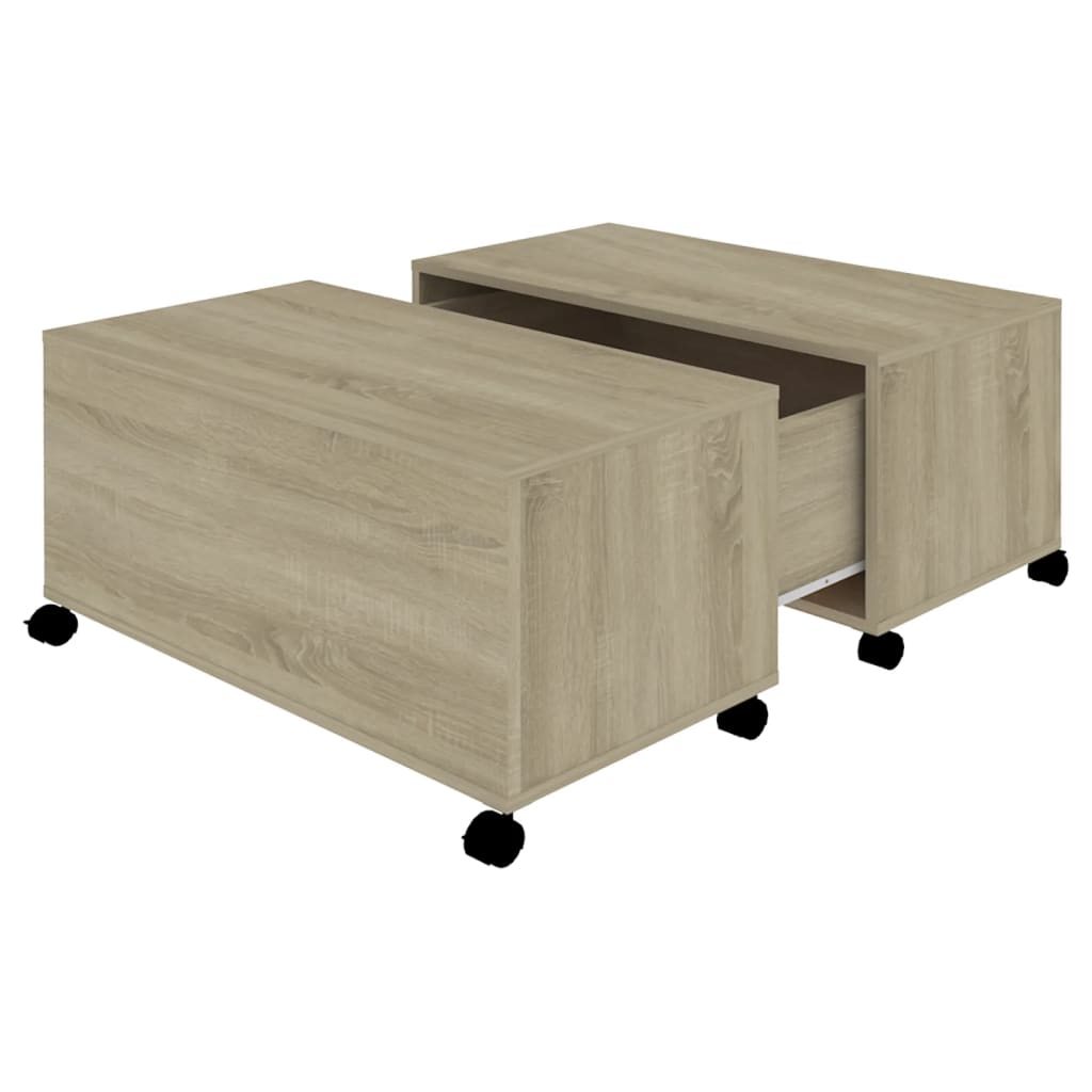 Table basse chêne sonoma 75x75x38 cm bois d'ingénierie Tables basses vidaXL