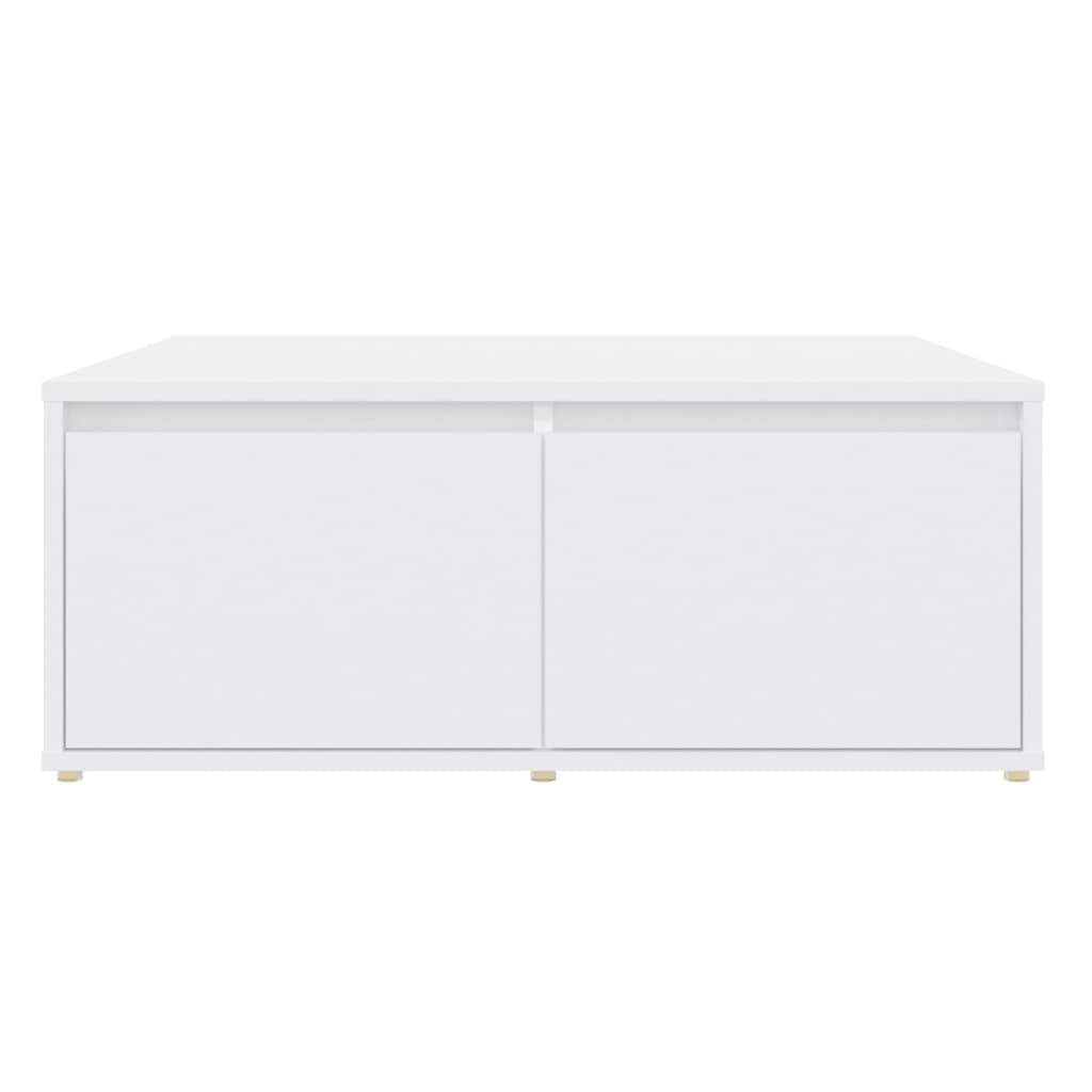 Table basse blanc 80x80x31 cm bois d'ingénierie - XIOS