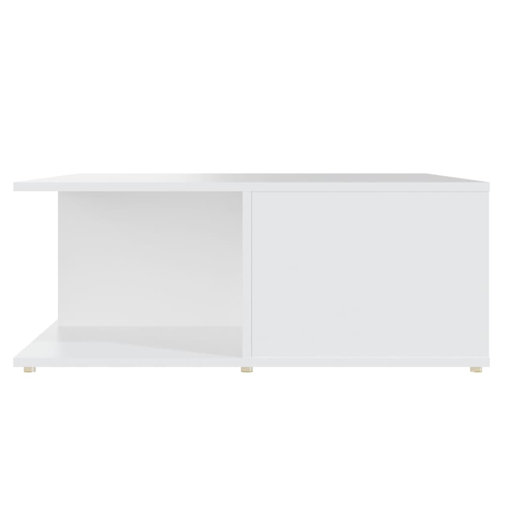 Table basse blanc 80x80x31 cm bois d'ingénierie - XIOS
