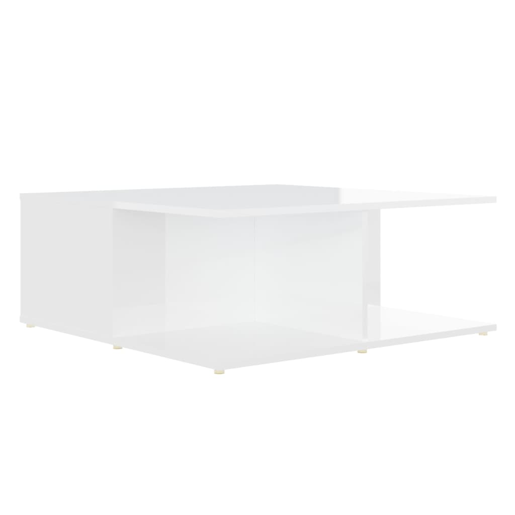 Table basse blanc 80x80x31 cm bois d'ingénierie - XIOS