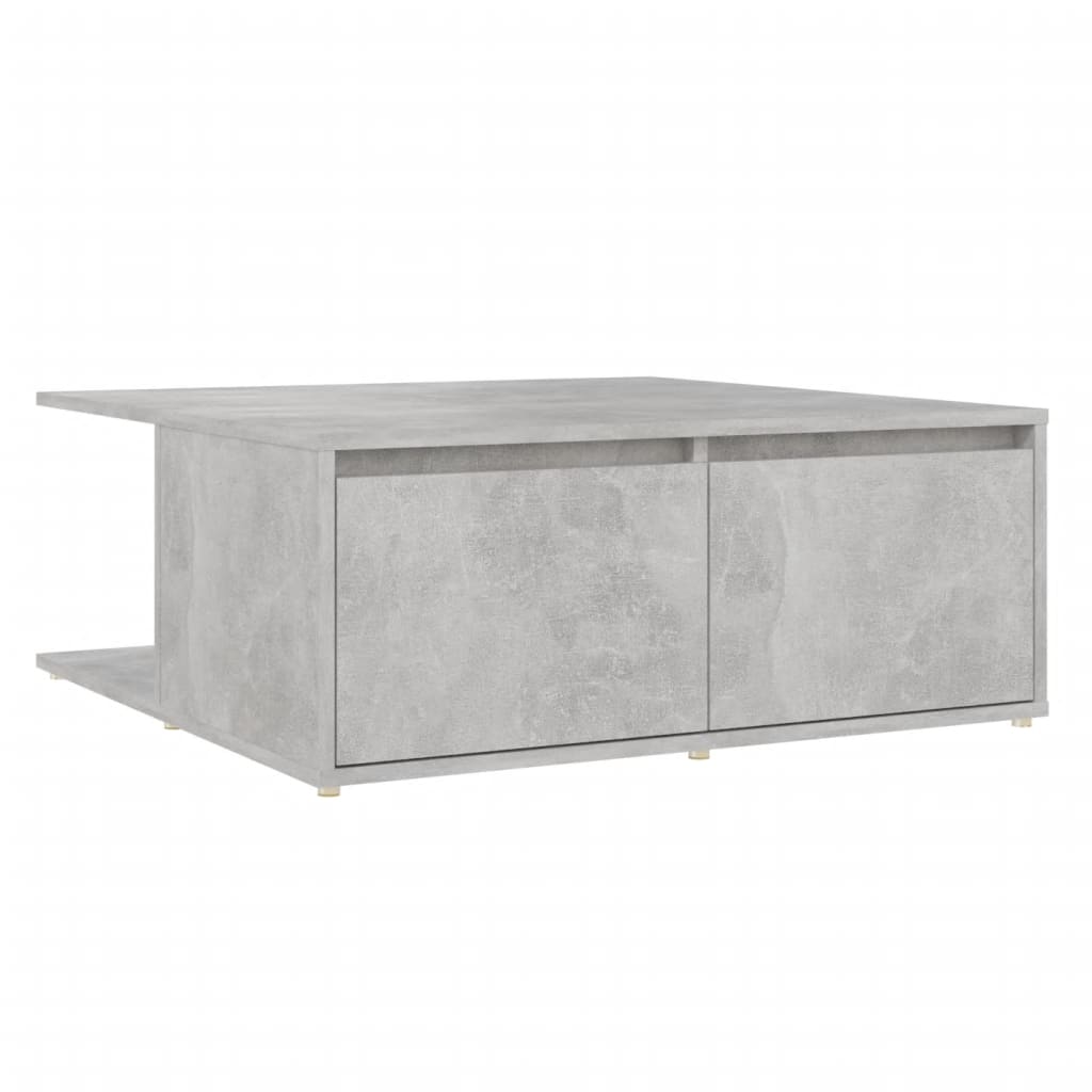 Table basse gris béton 80x80x31 cm bois d'ingénierie Tables basses vidaXL