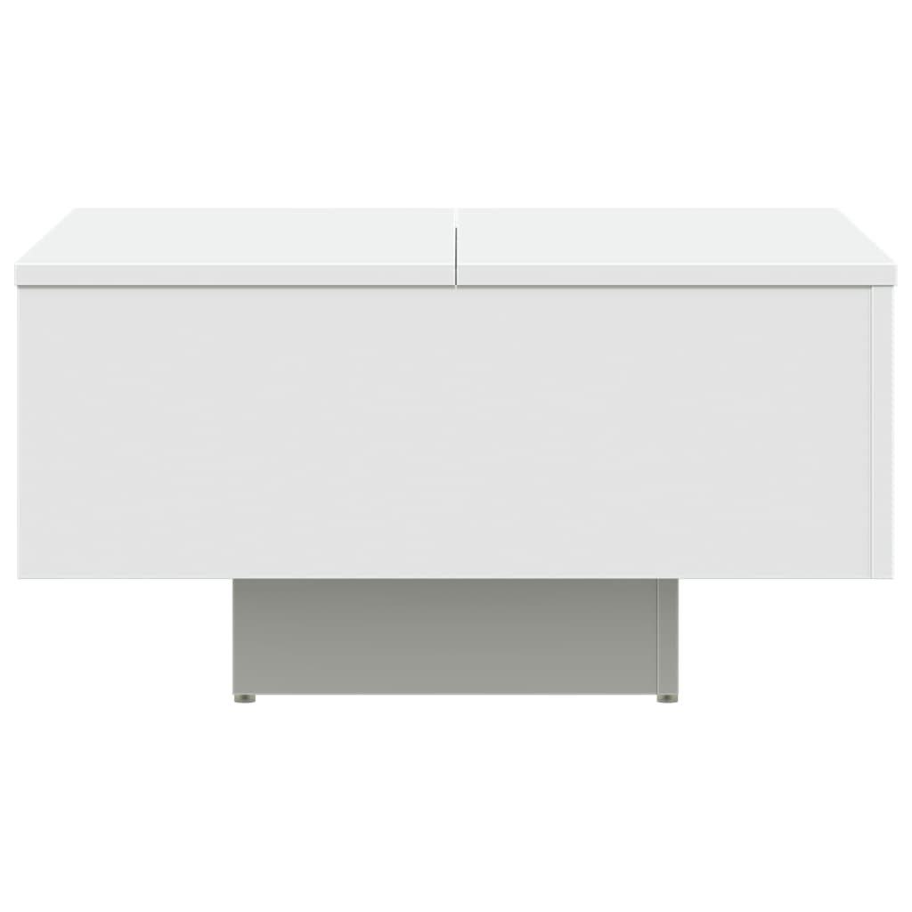 Table basse blanc 60x60x31,5 cm bois d'ingénierie - XIOS