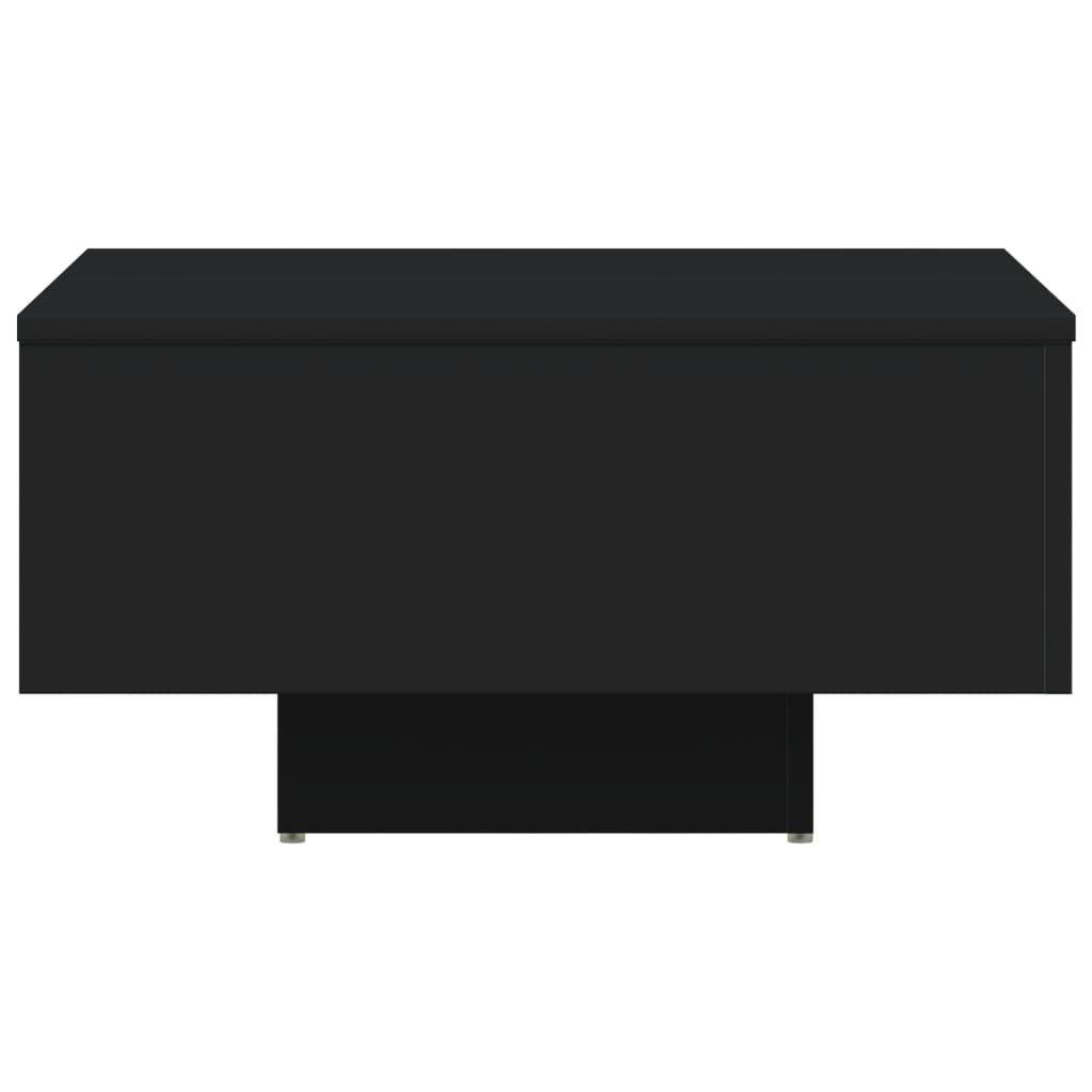 Table basse noir 60x60x31,5 cm bois d'ingénierie - XIOS