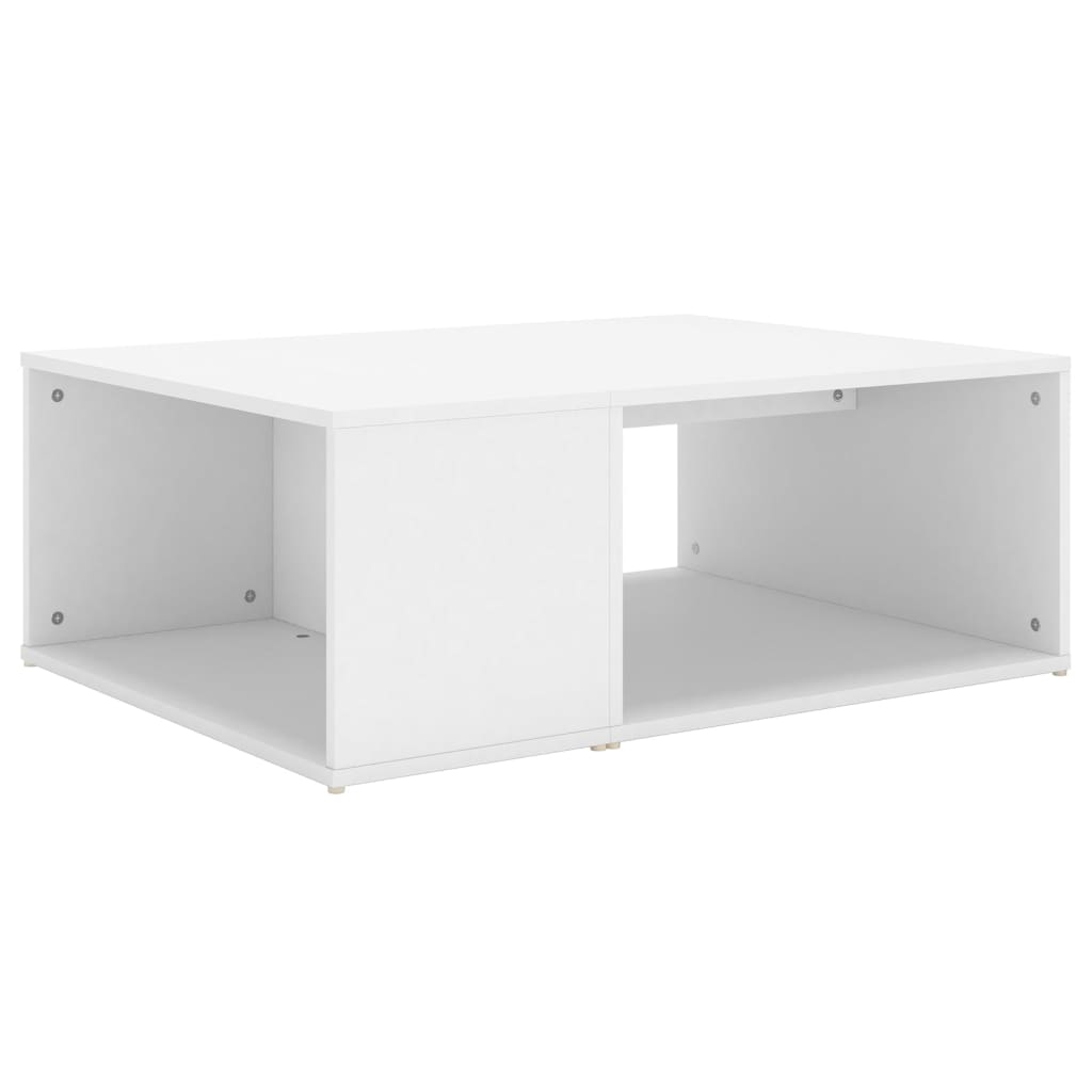 Table basse blanc 90x67x33 cm bois d'ingénierie - XIOS
