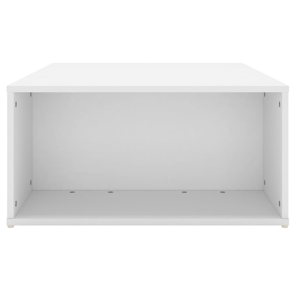 Table basse blanc 90x67x33 cm bois d'ingénierie - XIOS