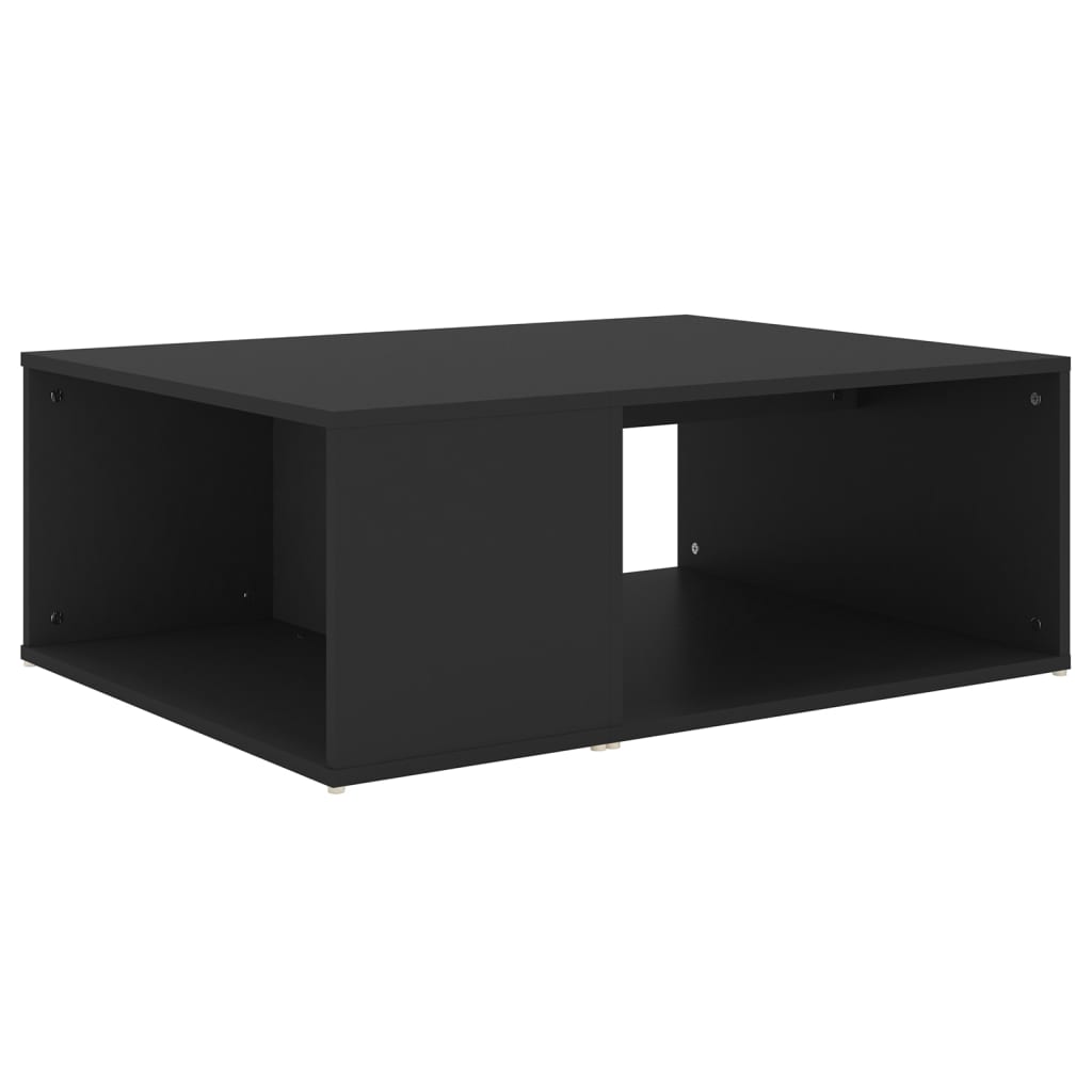 Table basse noir 90x67x33 cm bois d'ingénierie - XIOS