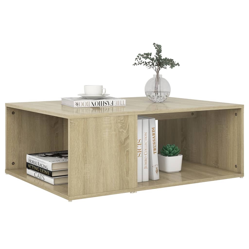 Table basse chêne sonoma 90x67x33 cm bois d'ingénierie - XIOS