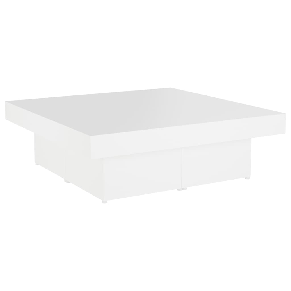 Table basse blanc 90x90x28 cm bois d'ingénierie - XIOS