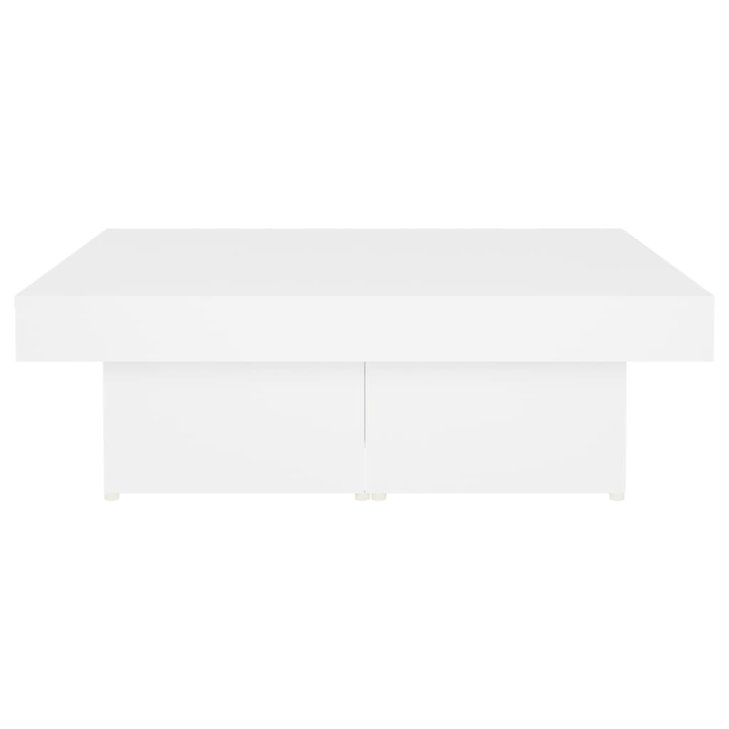 Table basse blanc 90x90x28 cm bois d'ingénierie - XIOS