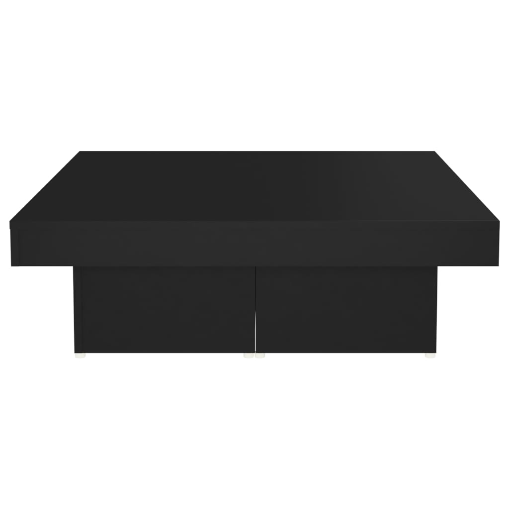 Table basse noir 90x90x28 cm bois d'ingénierie - XIOS