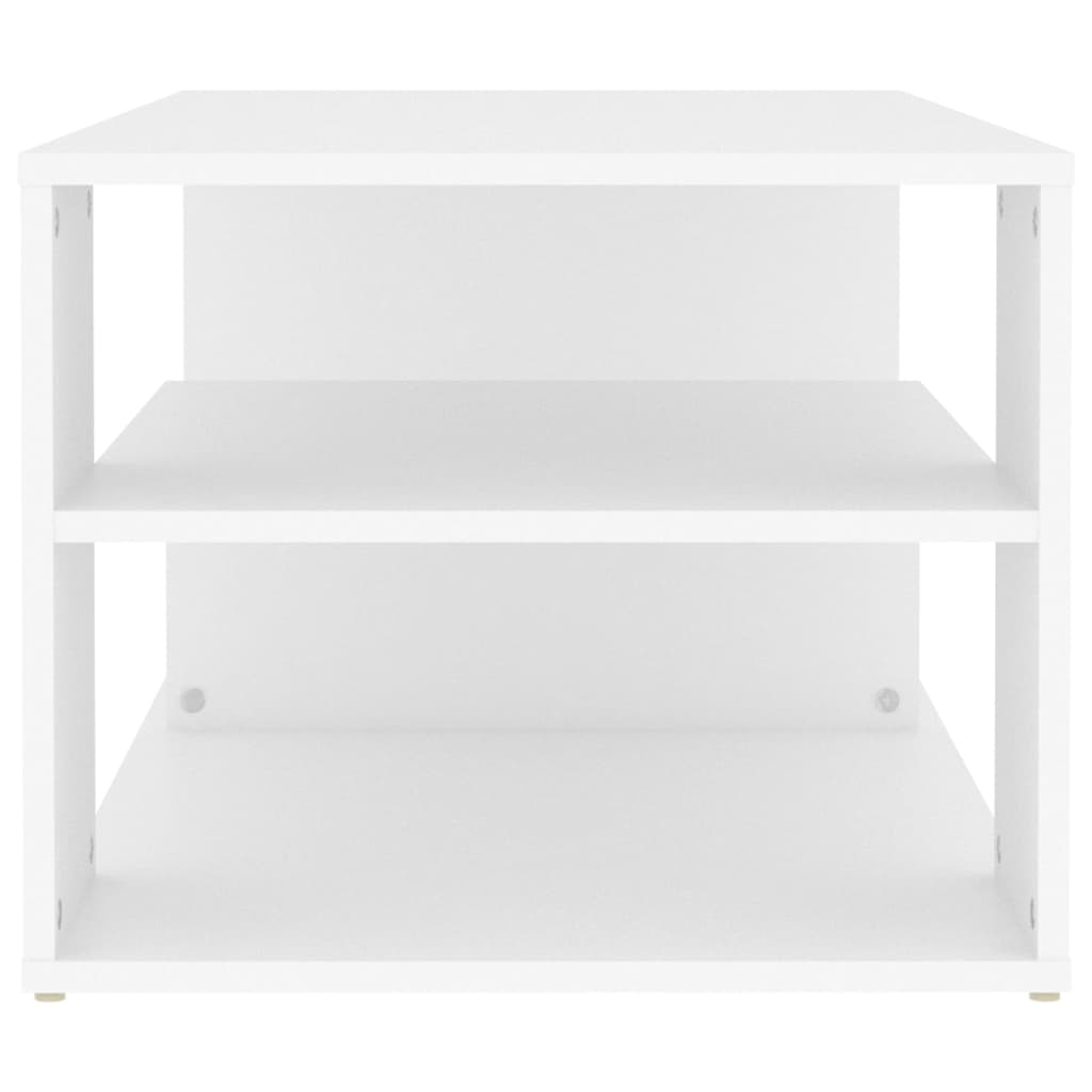 Table basse blanc 100x50x40 cm bois d'ingénierie - XIOS