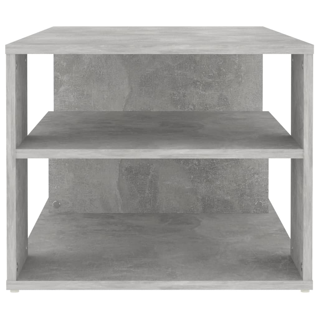 Table basse gris béton 100x50x40 cm bois d'ingénierie - XIOS