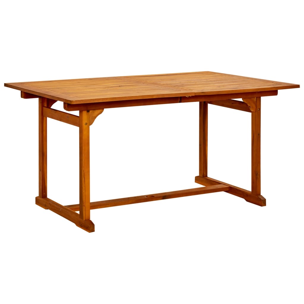 Ensemble à manger de jardin 5 pcs Bois d'acacia massif 150-200 cm
