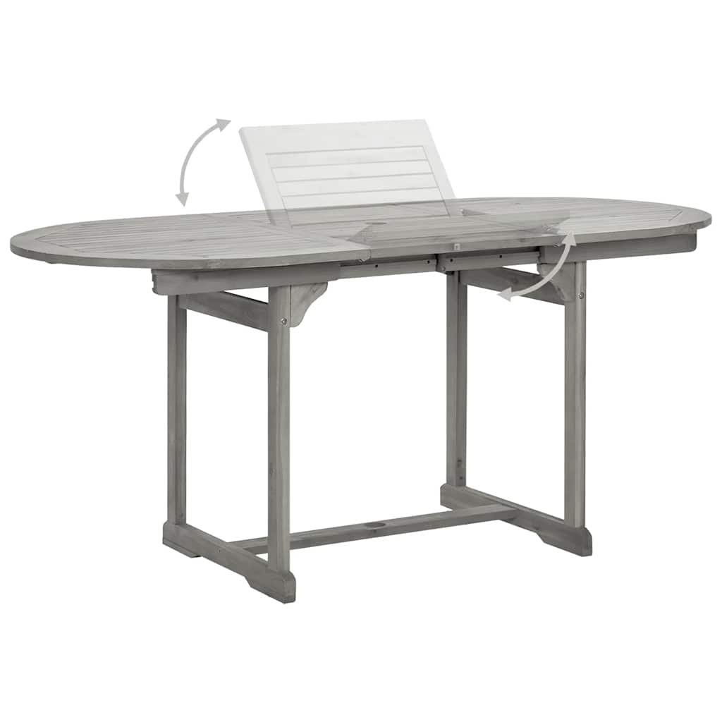 Ensemble à manger de jardin 5 pcs Bois d'acacia massif