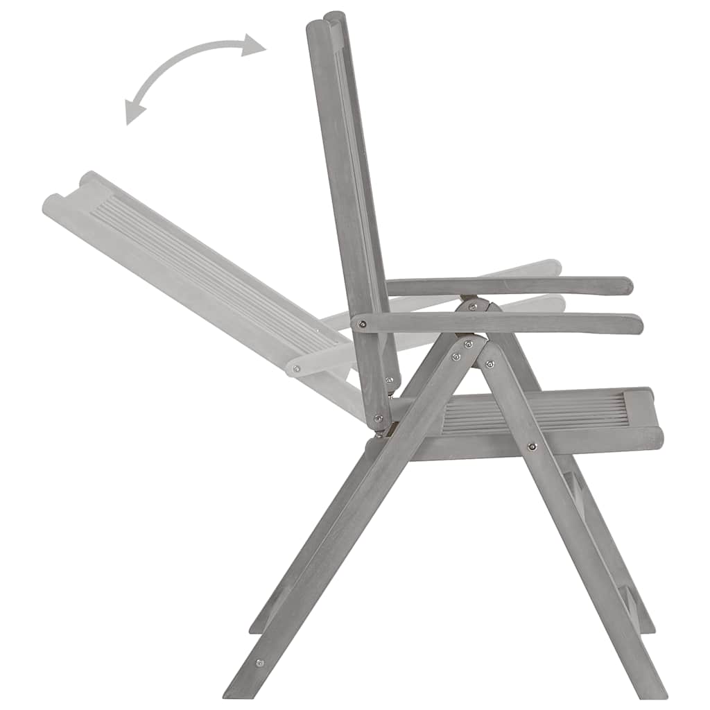 Ensemble à manger de jardin 5 pcs Bois d'acacia massif