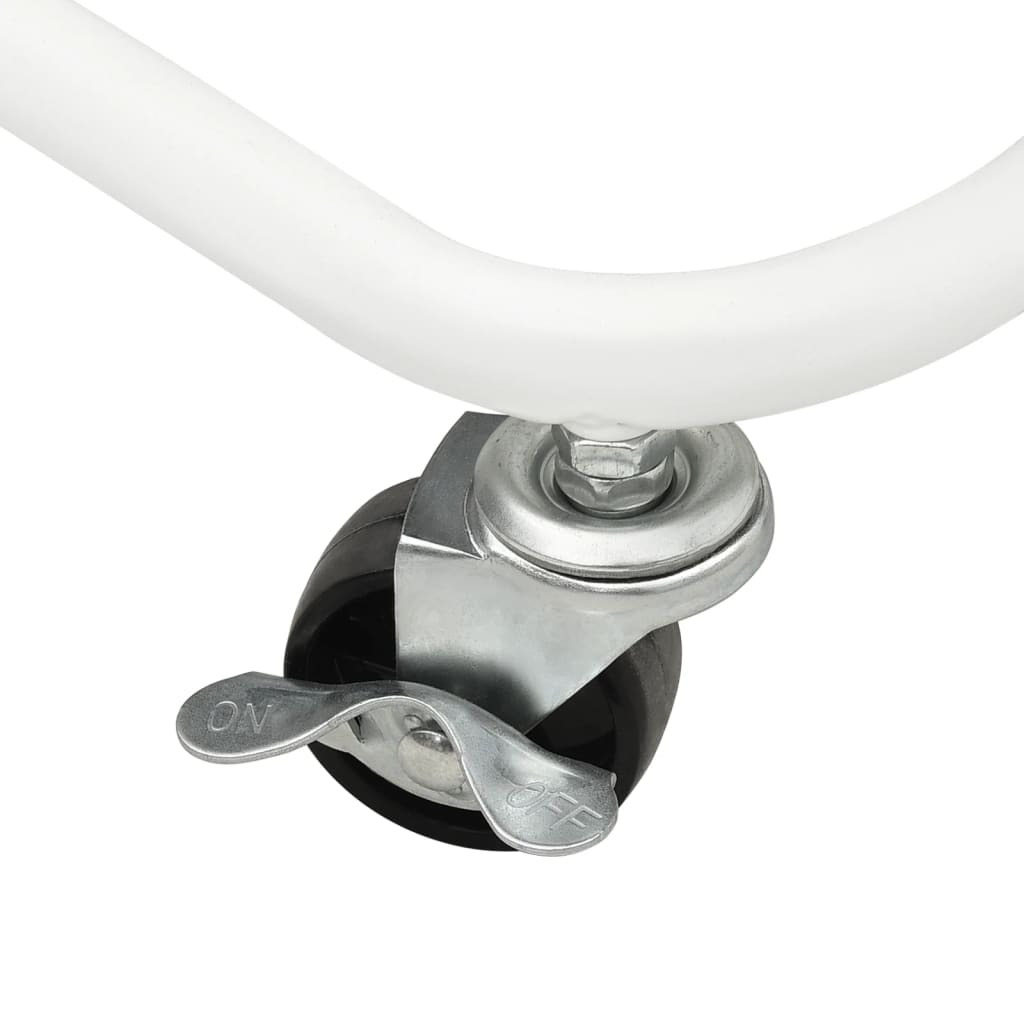 Chariot de cuisine 3 niveaux Blanc 42x35x85 cm Fer et ABS - XIOS