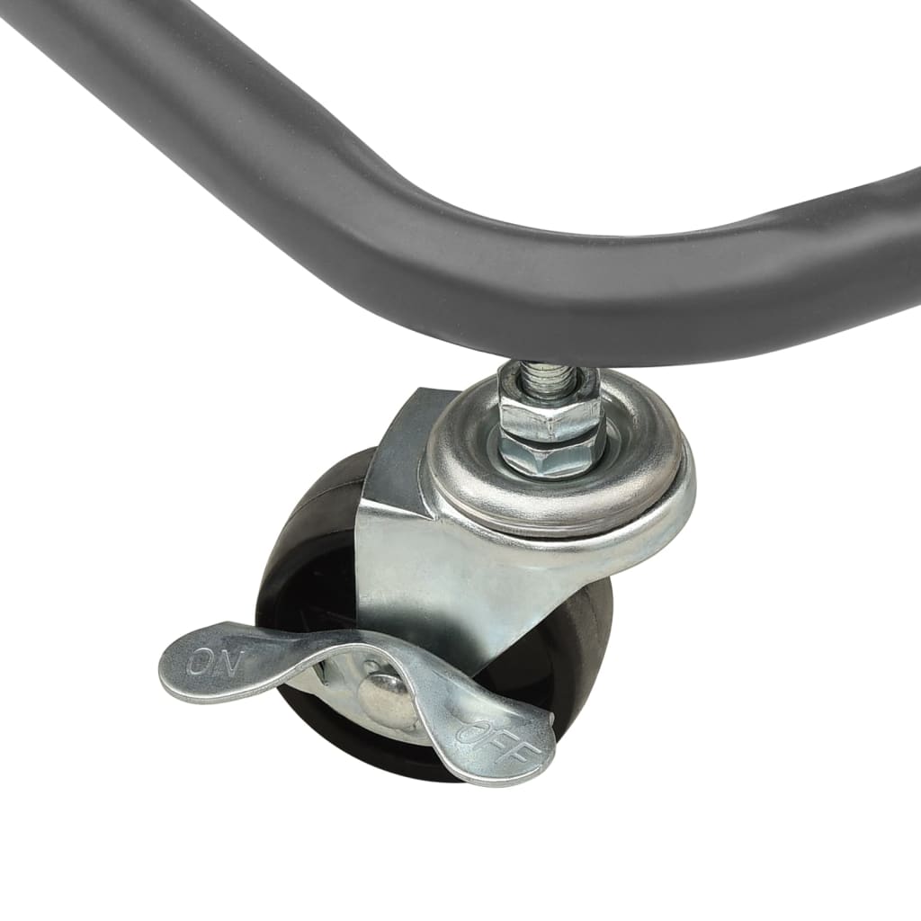 Chariot de cuisine 3 niveaux Gris 42x35x85 cm Fer et ABS - XIOS