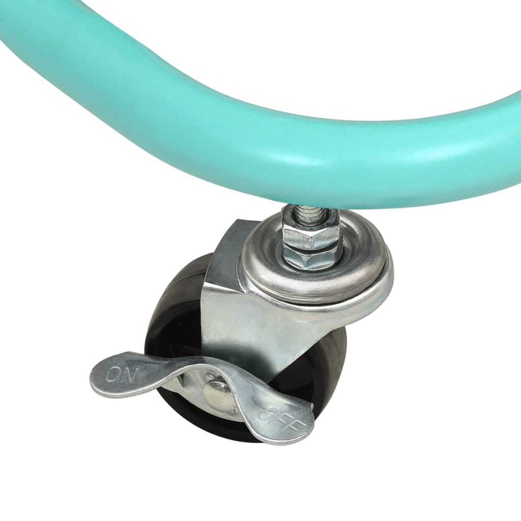 Chariot de cuisine 3 niveaux Turquoise 42x35x85 cm Fer et ABS - XIOS