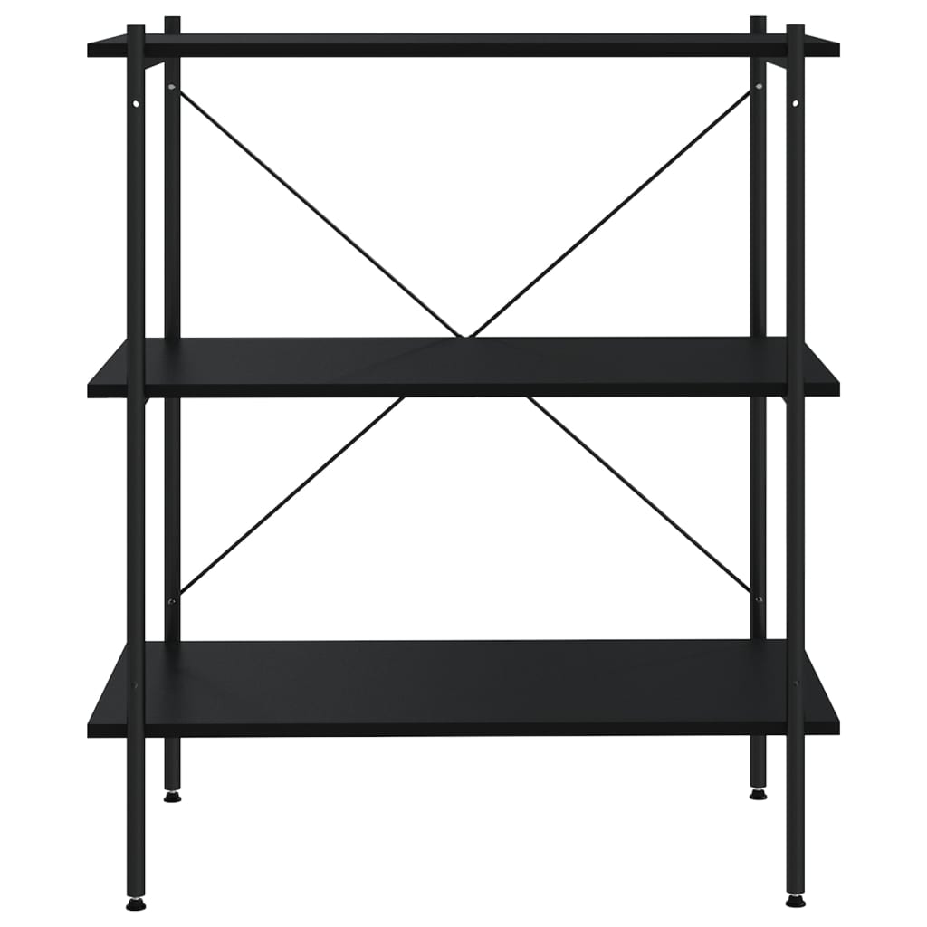 Étagère à 3 niveaux Noir 80x40x92 cm - XIOS
