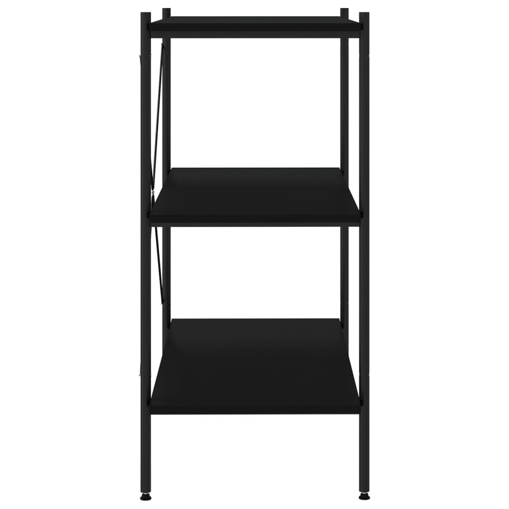 Étagère à 3 niveaux Noir 80x40x92 cm - XIOS