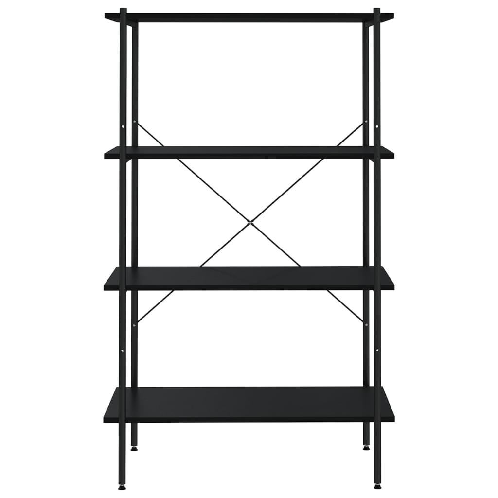 Étagère à 4 niveaux Noir 80x40x130 cm - XIOS