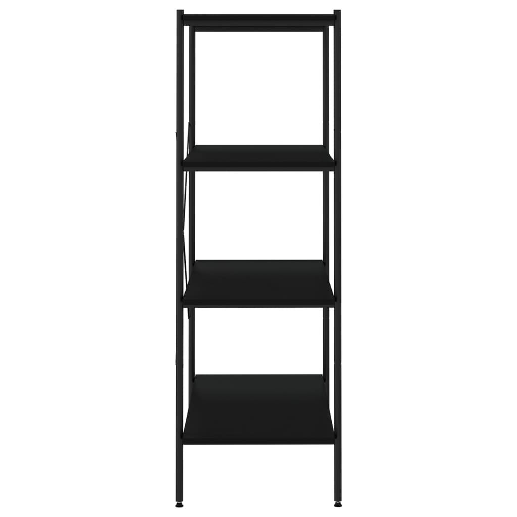 Étagère à 4 niveaux Noir 80x40x130 cm - XIOS