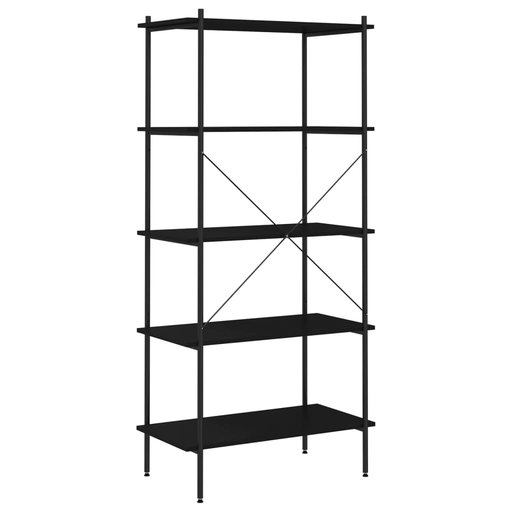 Étagère à 5 niveaux Noir 80x40x163 cm - XIOS