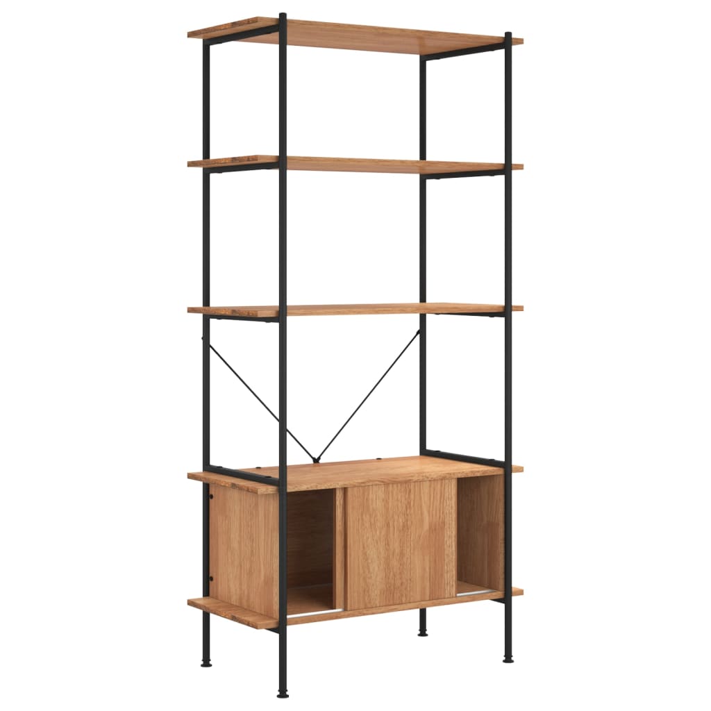 Étagère à 5 niveaux armoire 80x40x163cm Acier bois d'ingénierie - XIOS