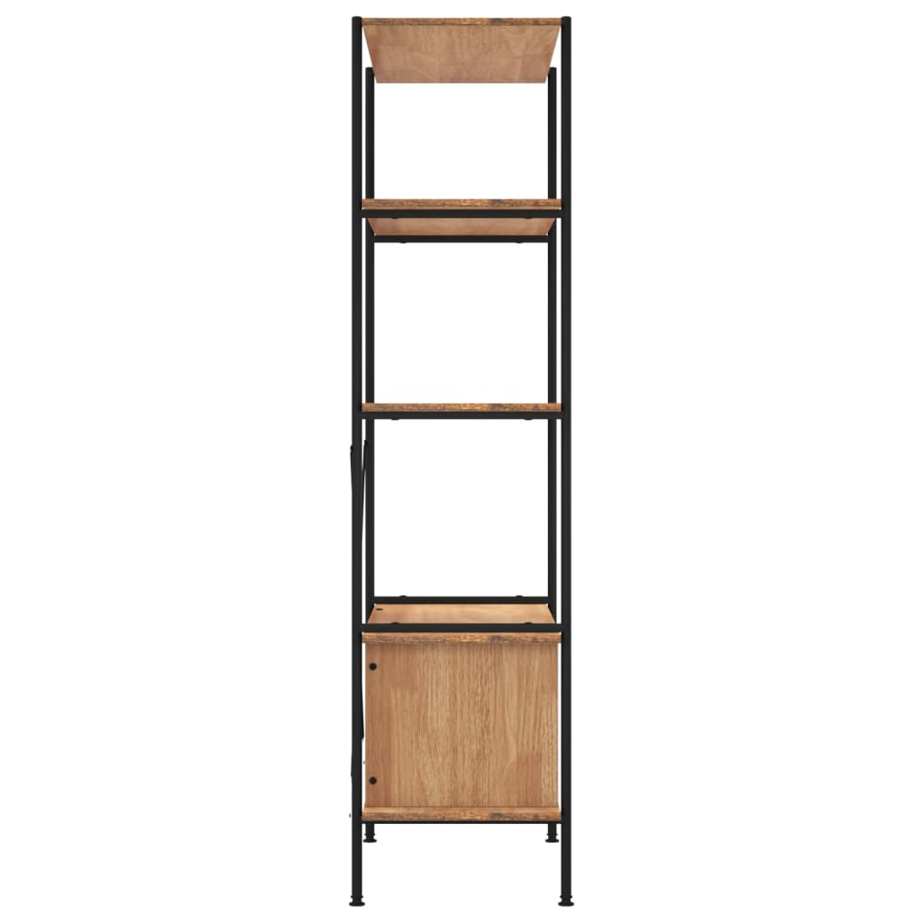 Étagère à 5 niveaux armoire 80x40x163cm Acier bois d'ingénierie - XIOS