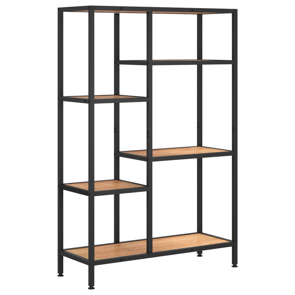 Étagère à livres 80x30x120 cm Acier et bois d'ingénierie - XIOS