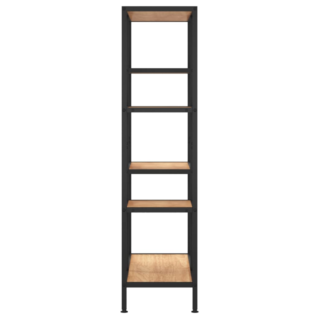 Étagère à livres 80x30x120 cm Acier et bois d'ingénierie - XIOS